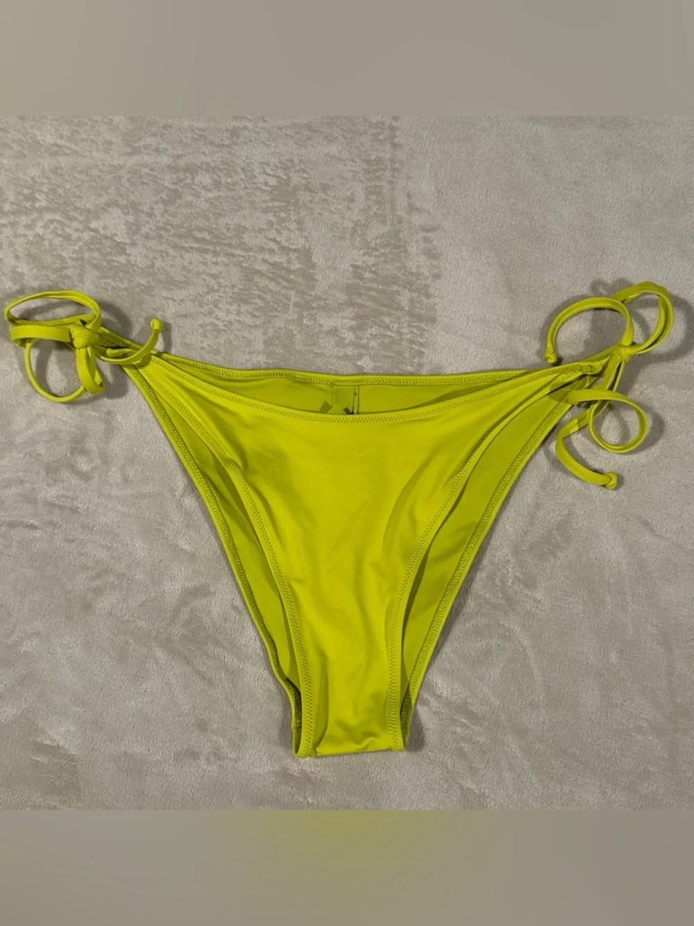SKIMS Neon Yellow Tie-Side Bikini Bottom